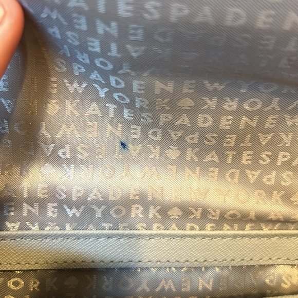 Kate Spade Laurel Way Large Carsen Cloud Cover Blue Crossbody Purse - Picture 8 of 10